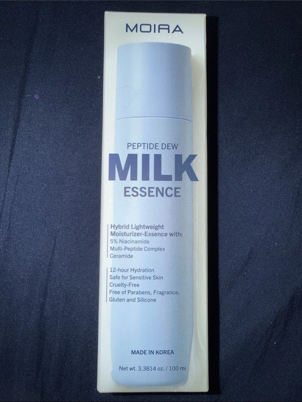Moira Peptide Dew Milk Essence - Light Blue Hydrating Moisturizer